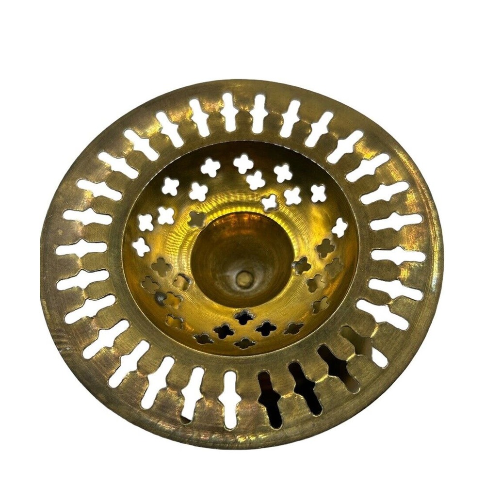 Vintage Brass Moroccan Style Candle Holder - Picture 5 of 7